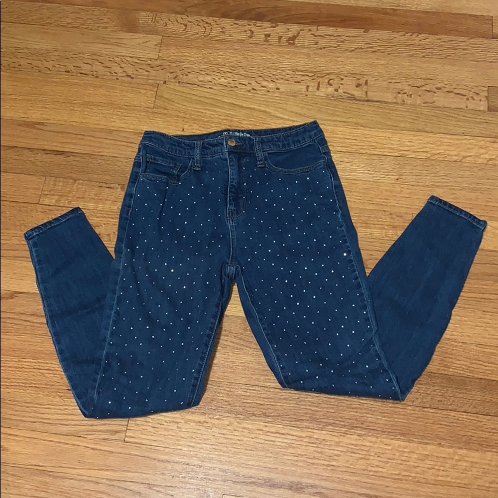 Wild Fable studded high rise skinny jeans